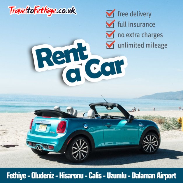 Oludeniz car hire Hisaronu Rent a car in Fethiye Turkey