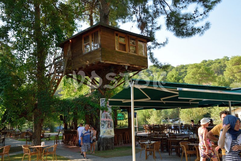 Hut on a tree - you really can stay there overnight - Oludeniz to Saklikent gorge tour