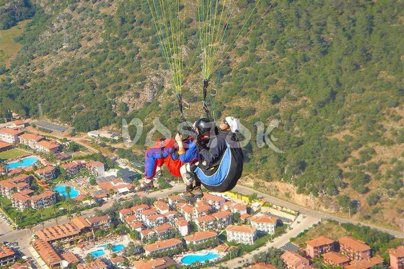 View to the Oludeniz resort - Turkey paragliding in Fethiye