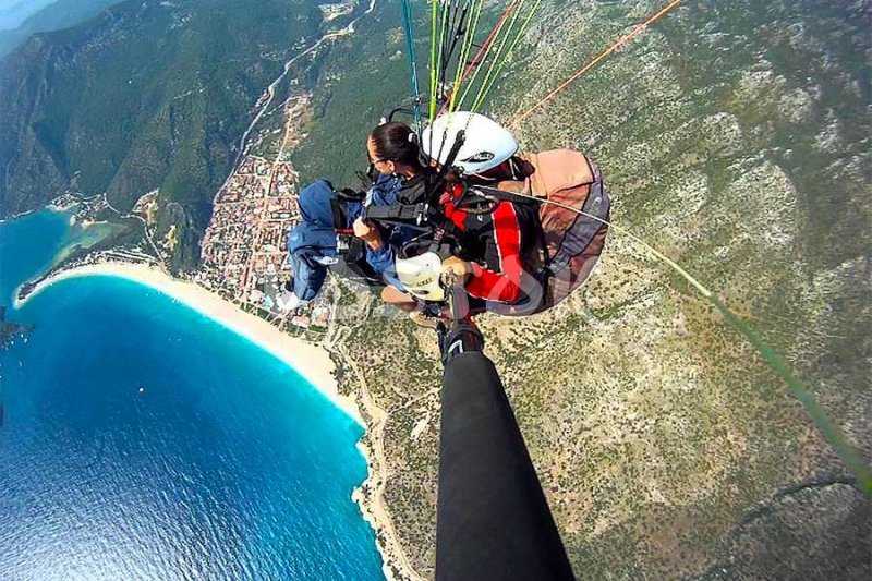 There is blue lagoon under your feet - Paragliding in Oludeniz