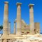 Remains of ancient temple of Apollonas at Rhodes Greece - Fethiye Rhodes Ferry