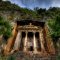 Tomb of Amyntas is one of the most famous Fethiye tombs