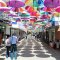 Street with colorful umbrellas in Fethiye old town - Fethiye Attractions