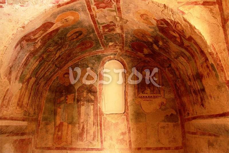 Frescoes in the church of Saint Nicholas in Demre Turkey - Fethiye to Kalkan Trip