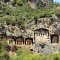 Lycian tombs in Dalyan Turkey - Dalyan Mud Bath Tour