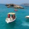 Water sports boats near the Camel Island - Oludeniz Boat Trips