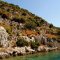 Flooded city buildings in Kekova Sunken City