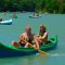 Ladies handle canoe without any problems - Xanthos River Canoeing