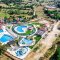 Aerial view to the water world waterpark Fethiye