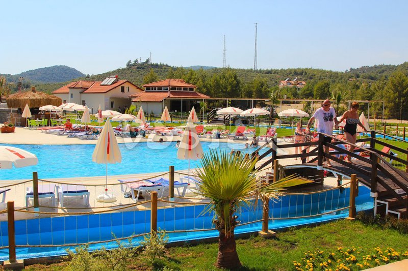 Main terrace and swimming pool with Lazy River - Ovacik water park