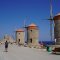 Three windmills in port - Day Trip to Rhodes from Fethiye 