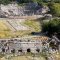 View to Roman theater in ancient city of Tlos Turkey