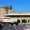 Old town square with fountain - Fethiye to Rhodes day trip