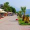 Walking along the Calis beach promenade