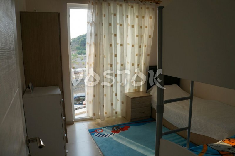 Single bed in first floor bedroom - G7 Blue Green Apartments in Calis