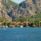 View to Gocek marina from the approaching boat