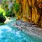 Bright colors of Saklikent Canyon in Turkey
