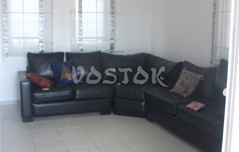 L-shaped sofa in living room - Oriana villas in Ovacik