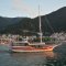 Sailing boat Kardesler 5 is good for up to 30 people and available for private boat hire form Fethiye harbor