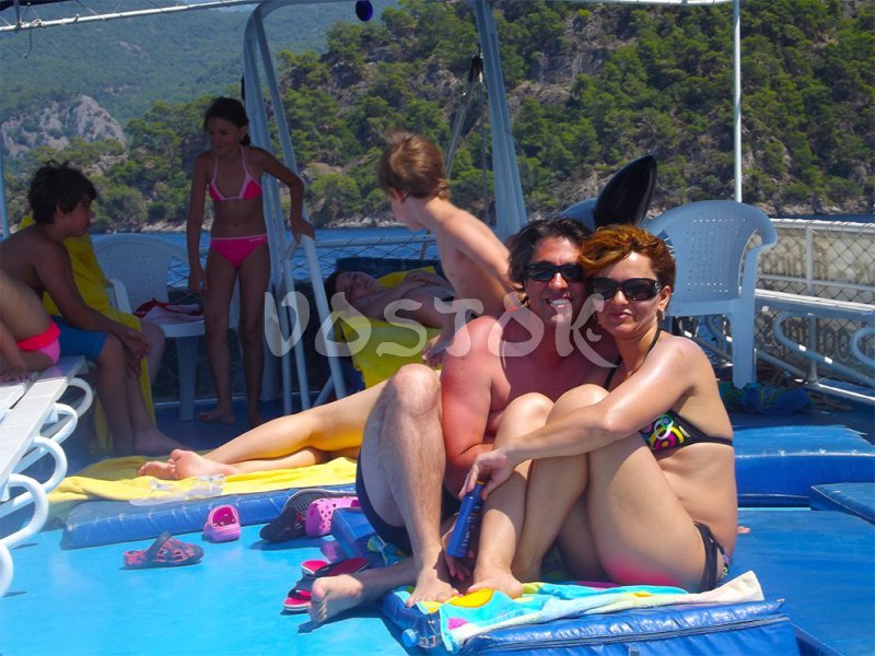 There is a lot of space for all ages holiday makers on Angel boat - Private Boat Hire Fethiye