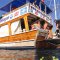 Special boat is fully equipped for scuba diving in Fethiye