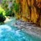 Blue green nature of Saklikent gorge