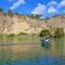 Boating along the Dalyan river - Things to do in Dalyan Turkey