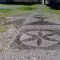 Stone mosaics on the road in Levissi - Kayakoy History