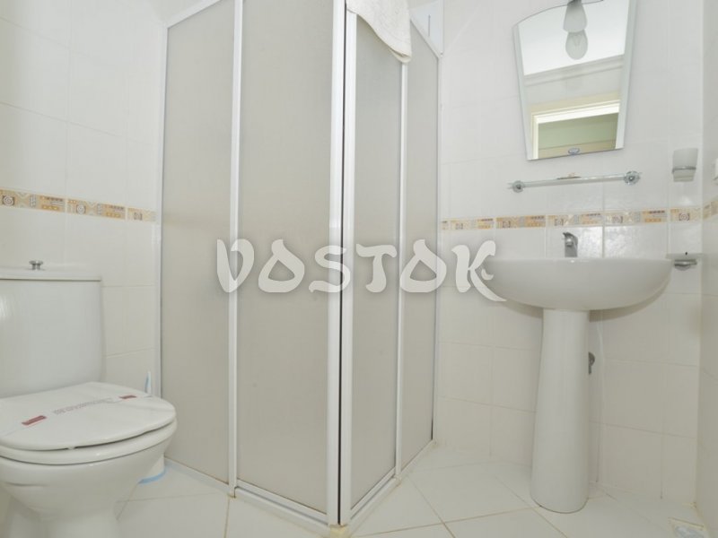 Bathroom with shower cabin- A3 Ocean Beach Apartment