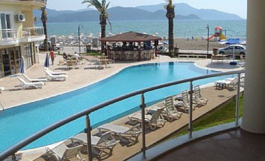 <p>Nice beachfront Dolphin 2 apartment in Sunset Beach Club in Calis area, Fethiye Turkey. Great accommodation for up to 6 people who would like to have sea view.</p>
