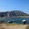 Boats moored at Iztuzu spit - Dalyan Mud Bath Tour