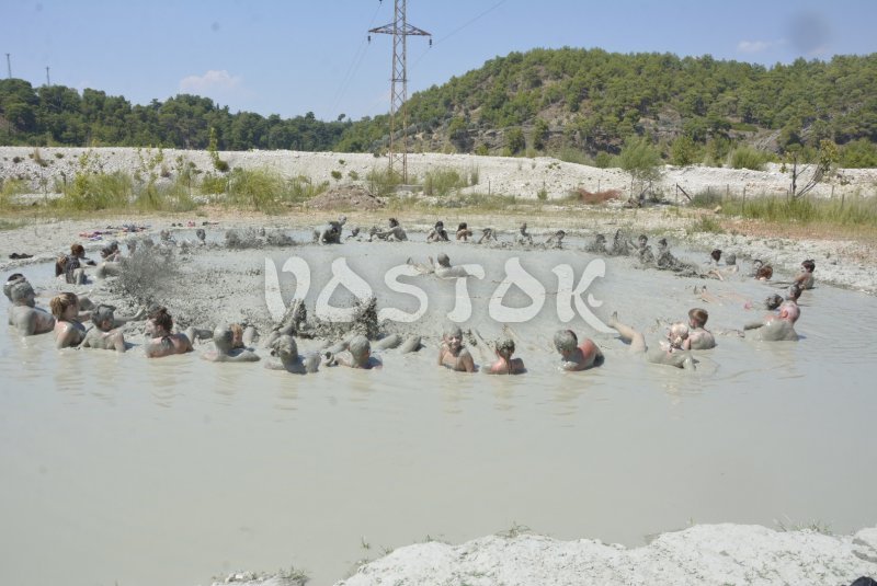 Mud bath near Saklikent - Monty Route Tour
