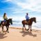 Horse riding along Patara beach Turkey