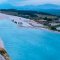 Blue waters of Pamukkale pools