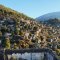 Lots of abandoned houses are located on the hill of Kayakoy Ghost Town Turkey